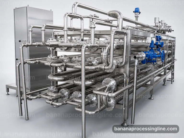industrial banana pulp processing line, buying considerations: maceration with fiber refinement section connection view